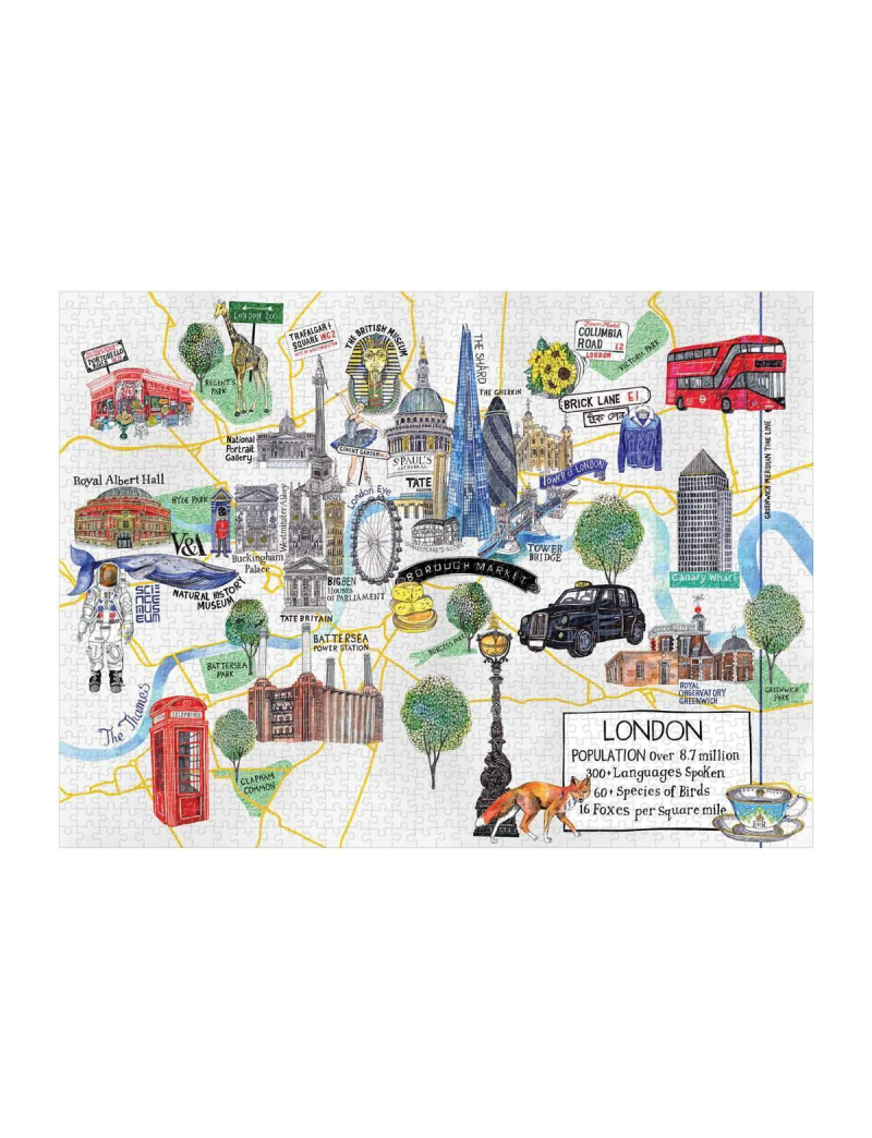 Galison London Map 1000 Piece Jigsaw Puzzle
