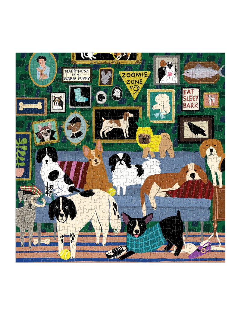 Galison Lounge Dogs 500 Piece Puzzle