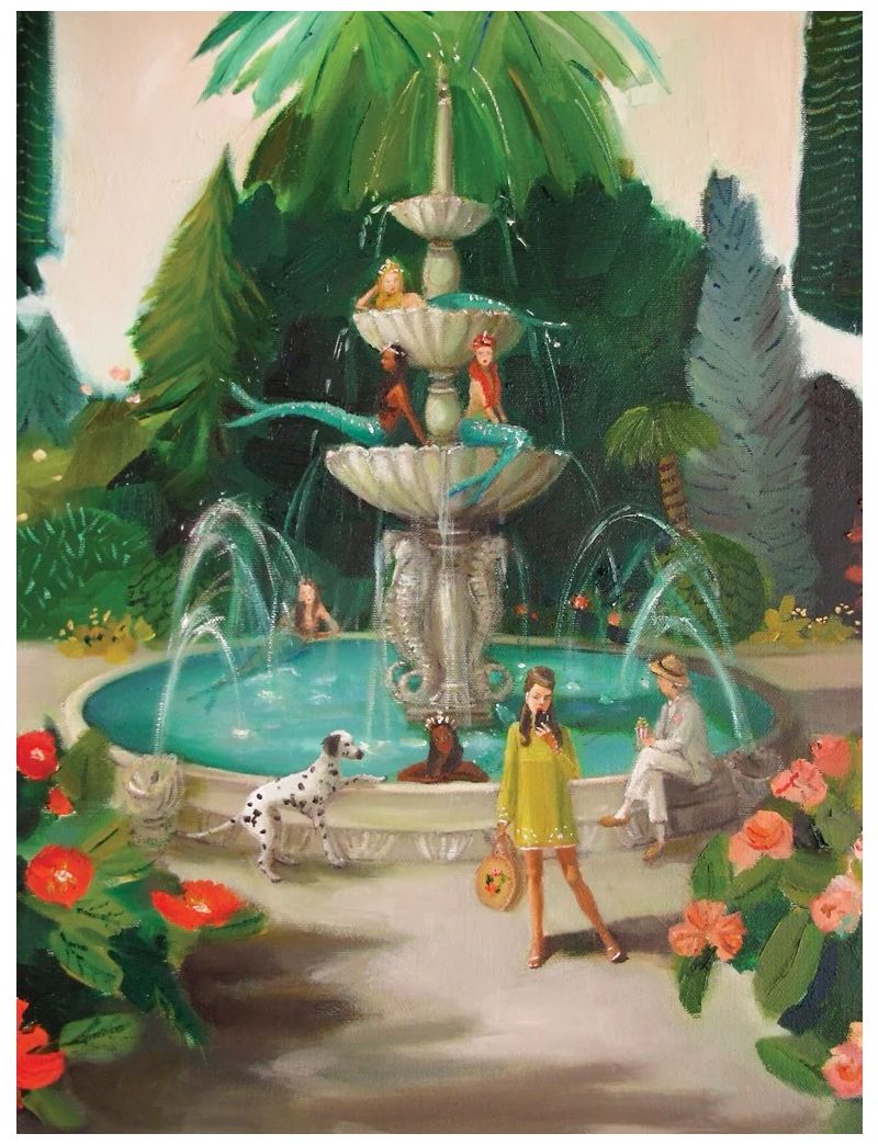 NEW YORKER Mermaid Fountain 1000 Piece Puzzle