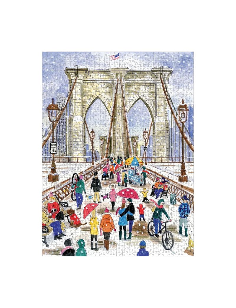 Galison Michael Storrings Brooklyn Bridge 1000 Piece Puzzle