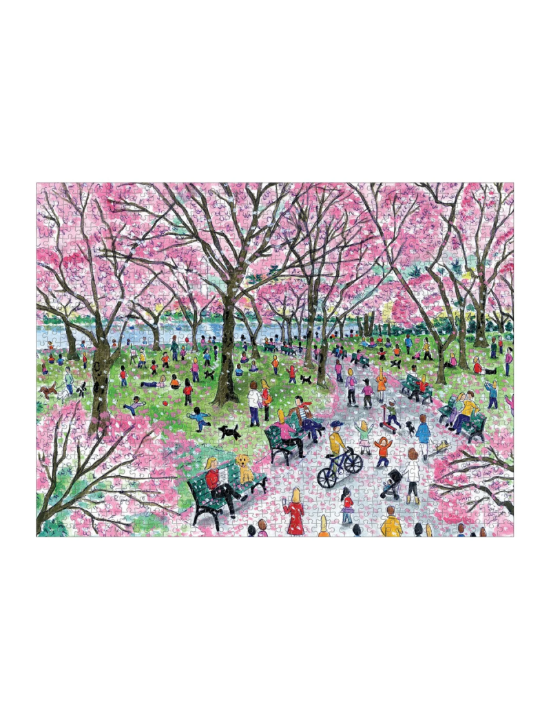Galison Michael Storrings Cherry Blossoms 1000 Piece Puzzle