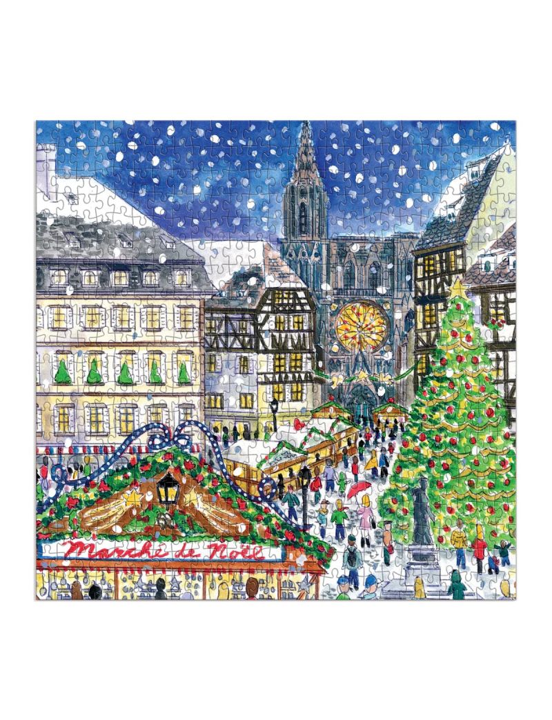 Galison Michael Storrings Christmas in France 500 Piece Puzzle