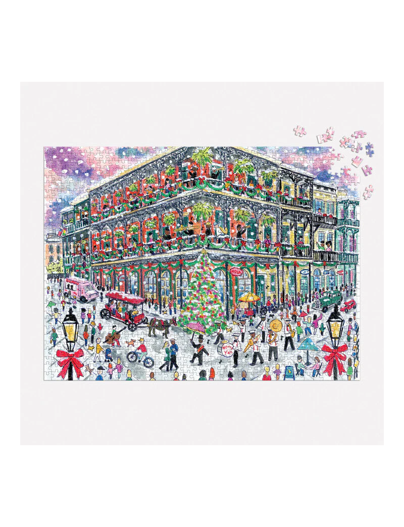 Michael Storrings Christmas in New Orleans 1000 Piece Puzzle