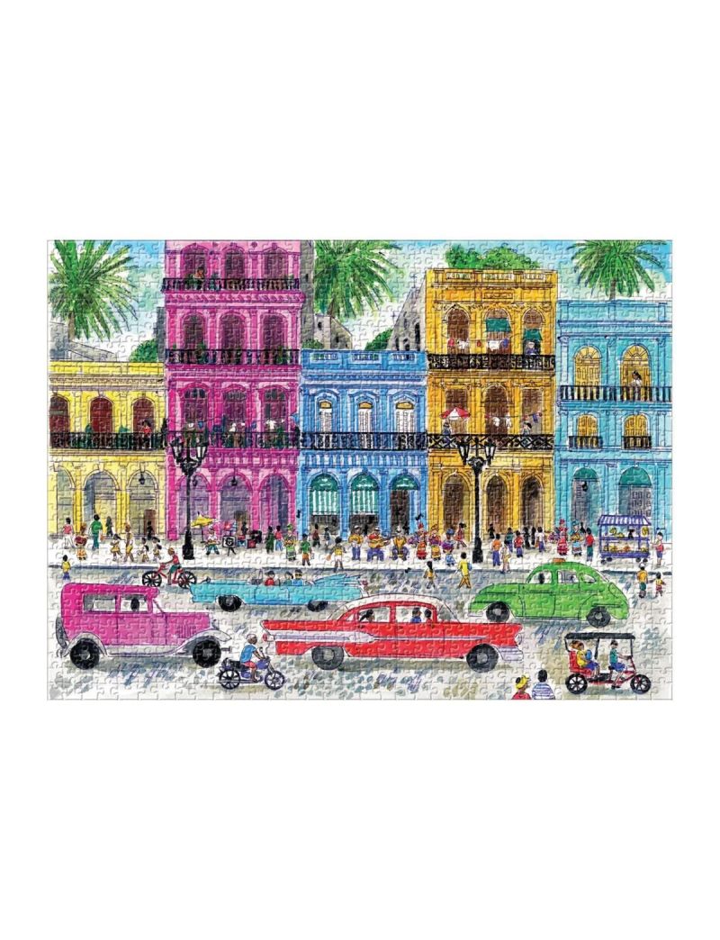 Galison Michael Storrings Cuba 1000 Piece Puzzle