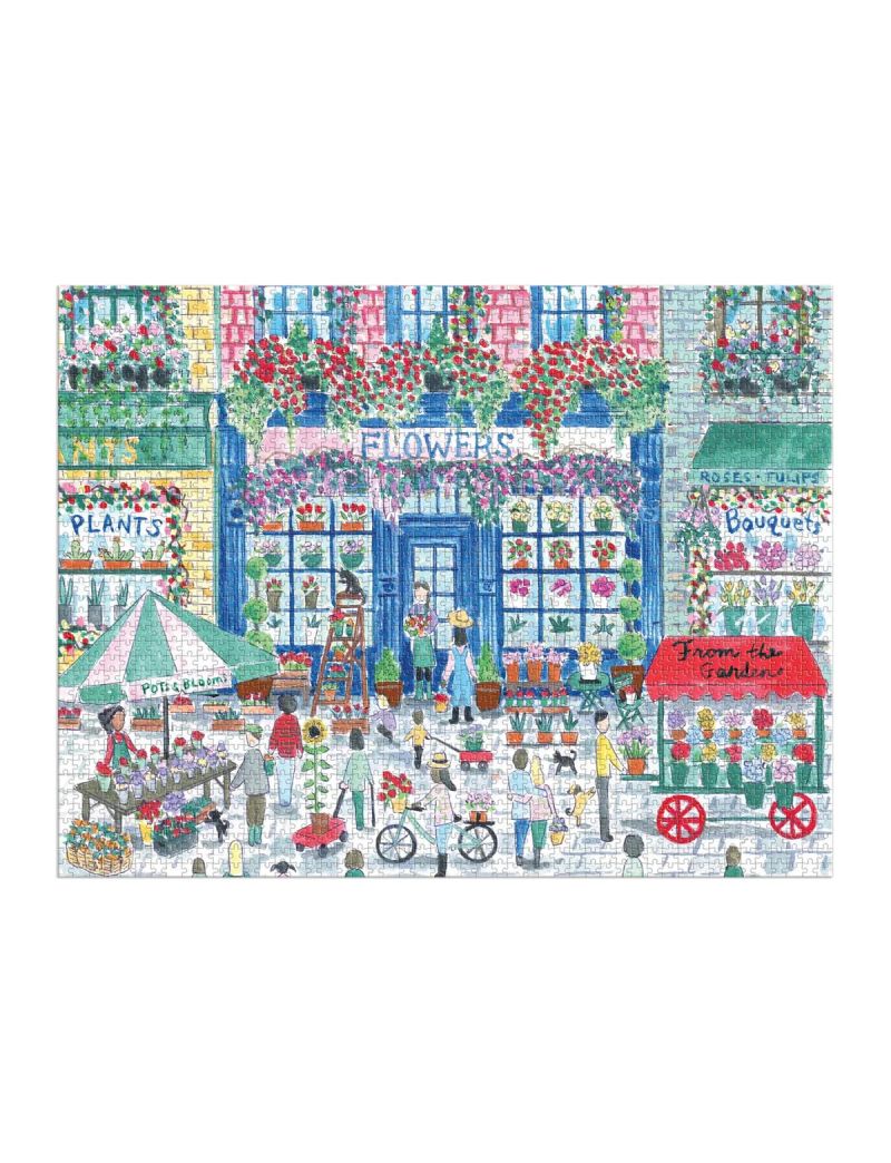 Galison Michael Storrings Market in Bloom 2000 Piece Puzzle