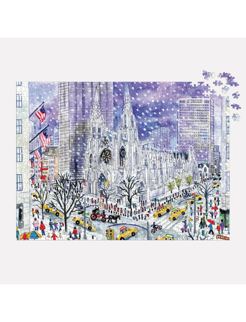 Galison Michael Storrings St. Patricks Cathedral 1000 Piece Puzzle