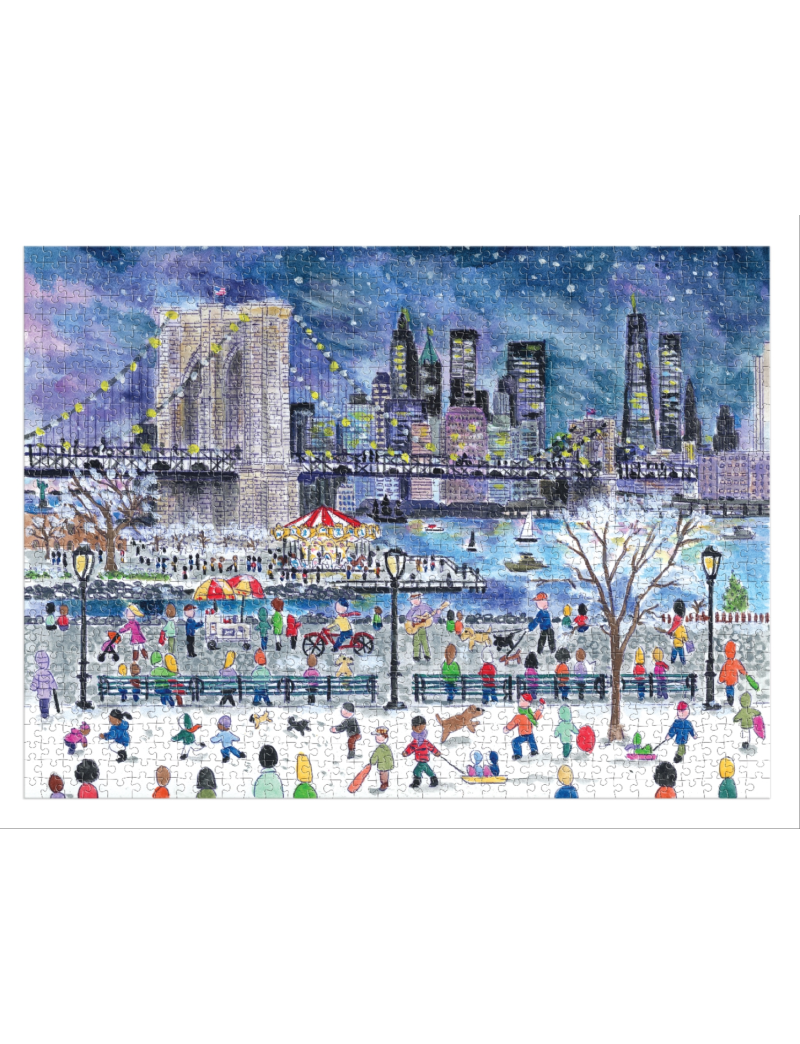 GALISON Michael Storrings Snowfall Over New York City 1000 Piece Puzzle