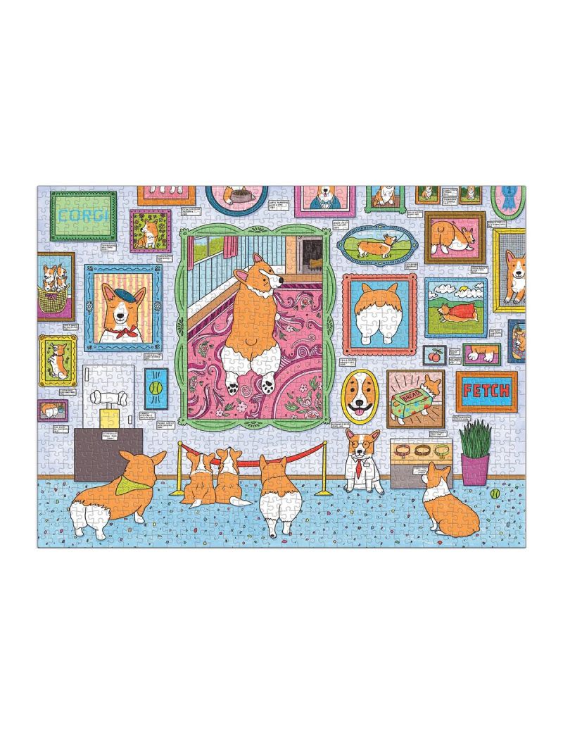 Galison Museum of the Corgi 1000 Piece Puzzle