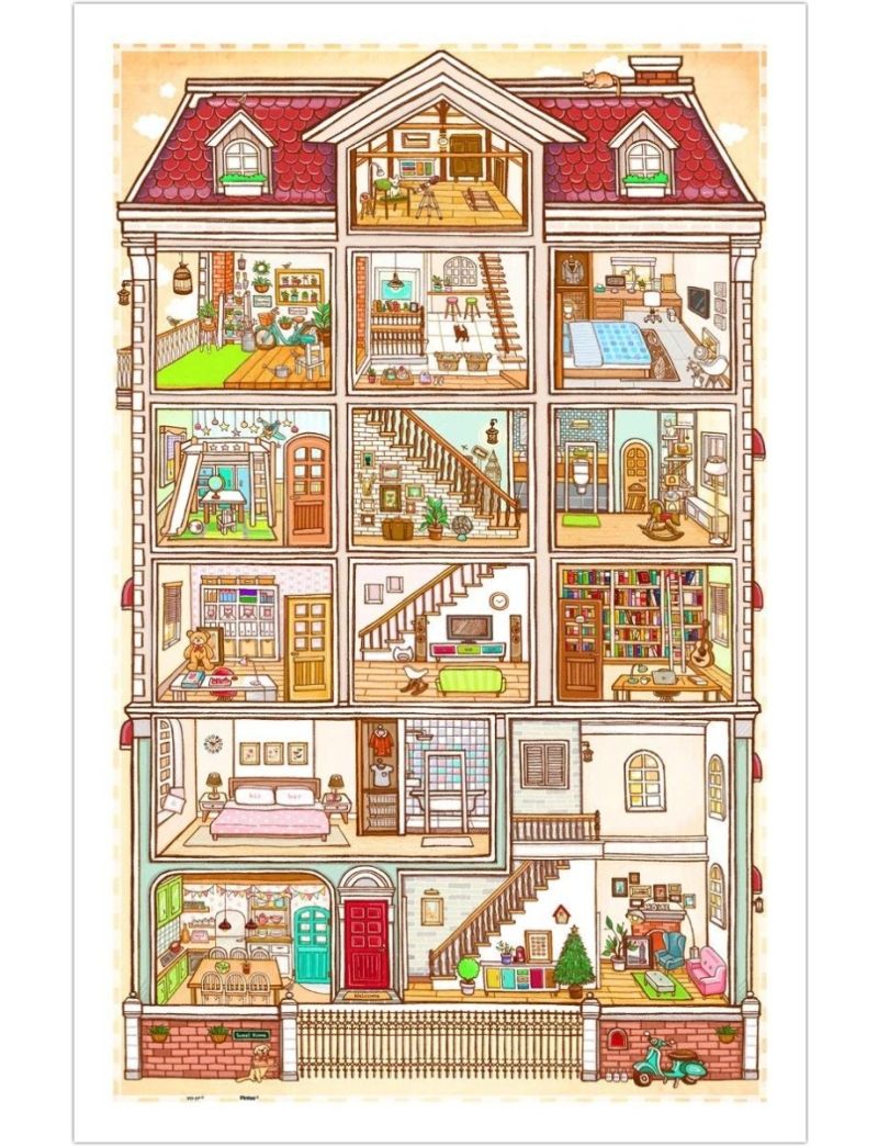 PINTOO H1643 SWEET HOME 1000p