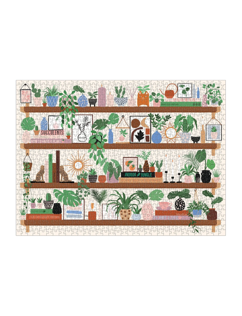 Galison Plant Shelfie 1000 Piece Puzzle