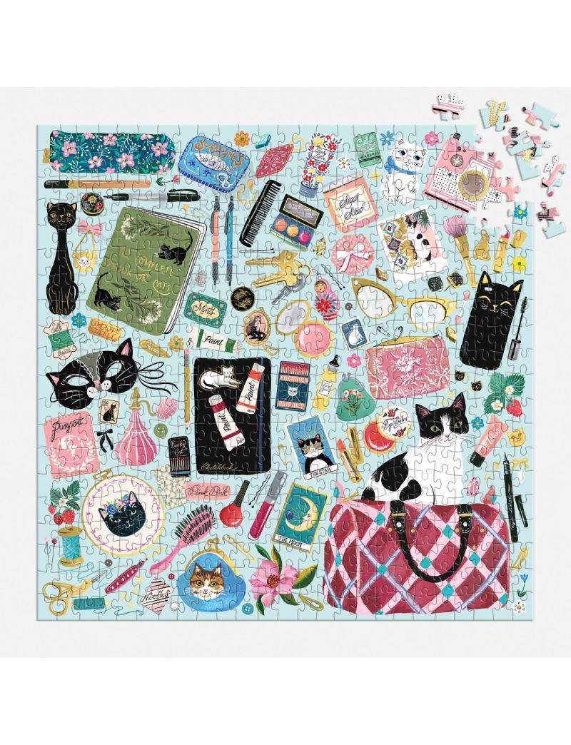 Galison Purrfect Accessories 500 Piece Foil Puzzle