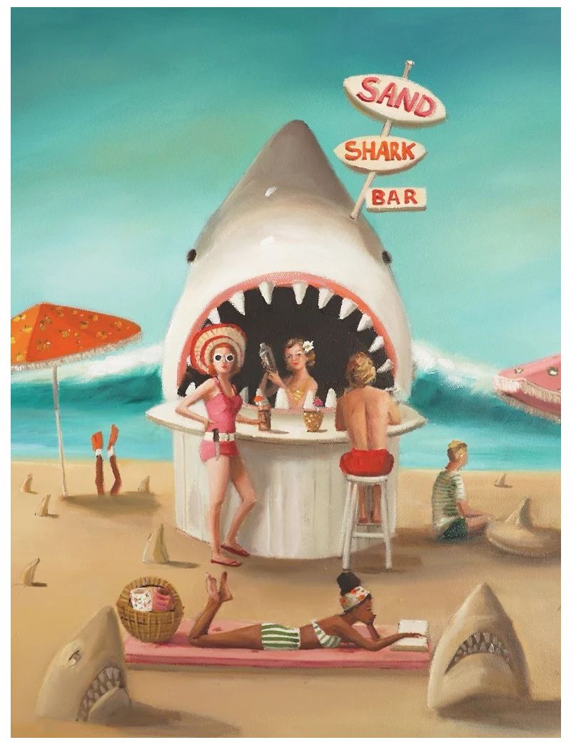 NEW YORKER Sand Shark Bar 500 Piece Puzzle