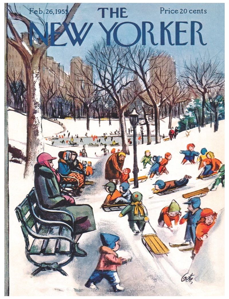 NEW YORKER SLEDDING IN THE PARK 500PC
