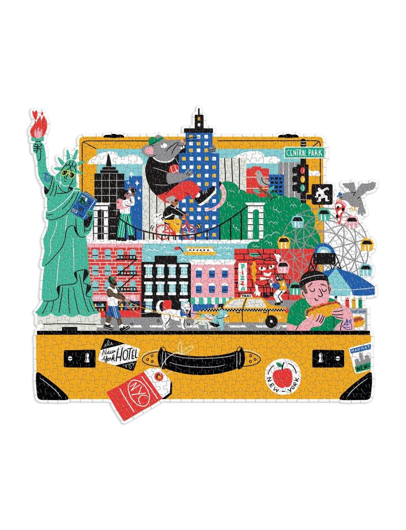 GALISON The City That Never Sleeps 750 Piece Shaped Puzzle