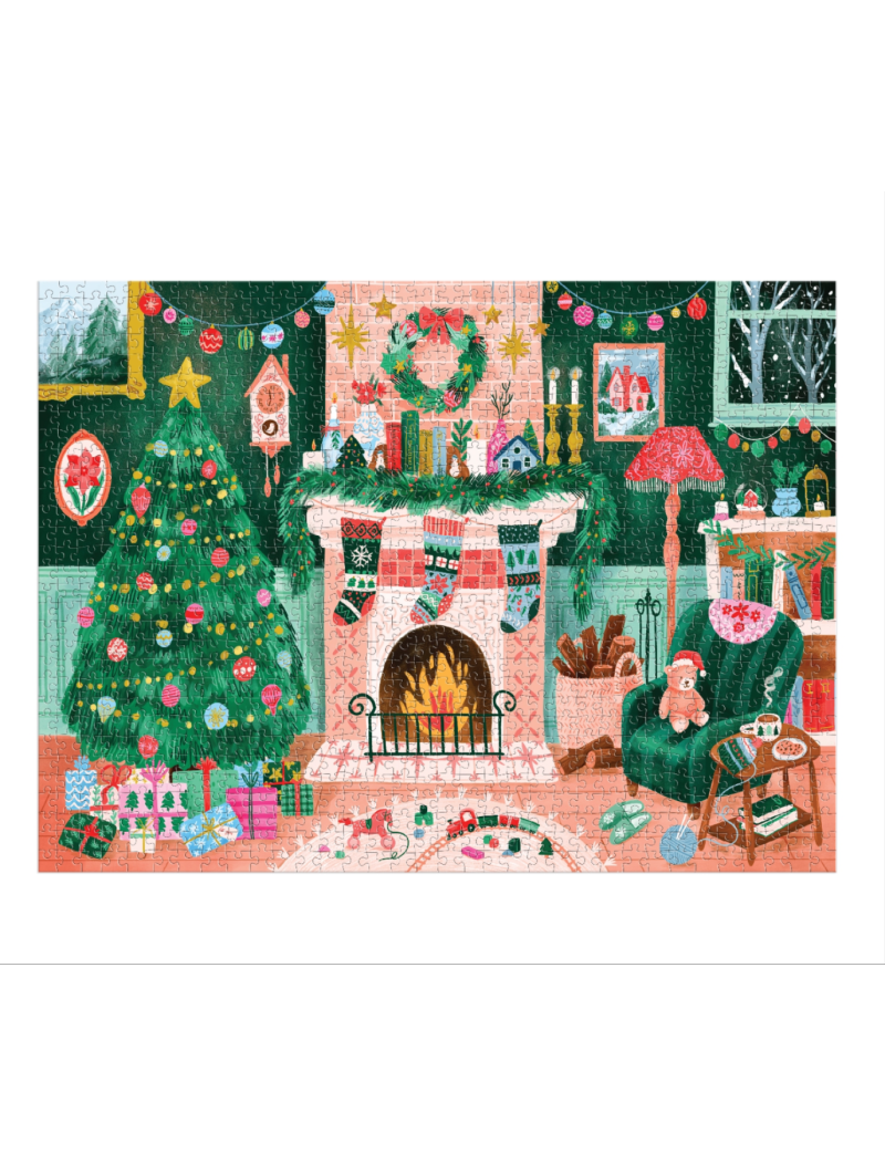 Galison Cozy by the Fireplace 1000 Piece Puzzle