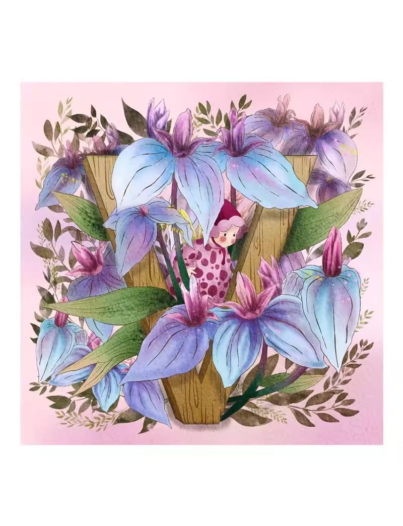 ArtPuzzle Flower Fairy and Letter V C3121 300pcs
