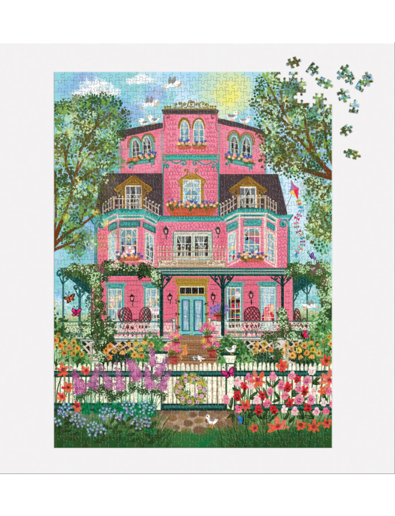 Galison Joy Laforme Capeside Victorian 1000 Piece Foil Puzzle