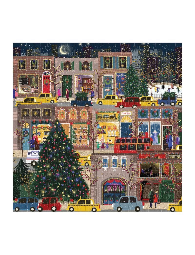 Galison Winter Lights Foil Puzzle 500 Pc Puzzle