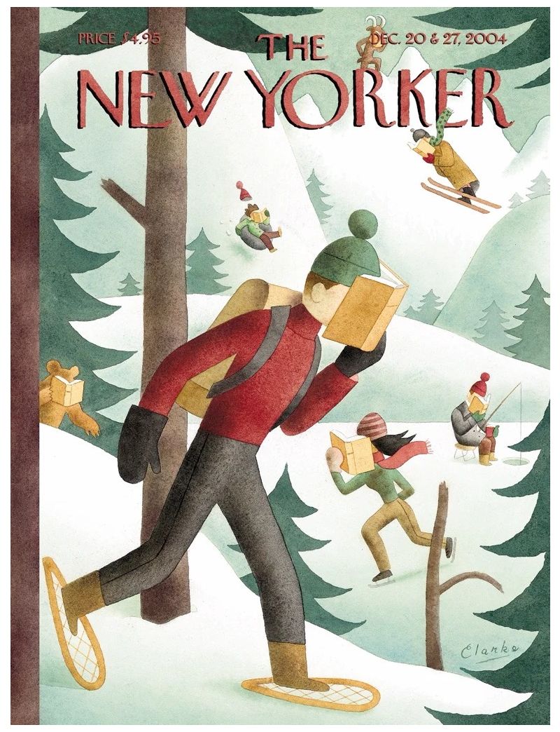 NEW YORKER Winter Page-Turners 500 Piece Jigsaw Puzzle