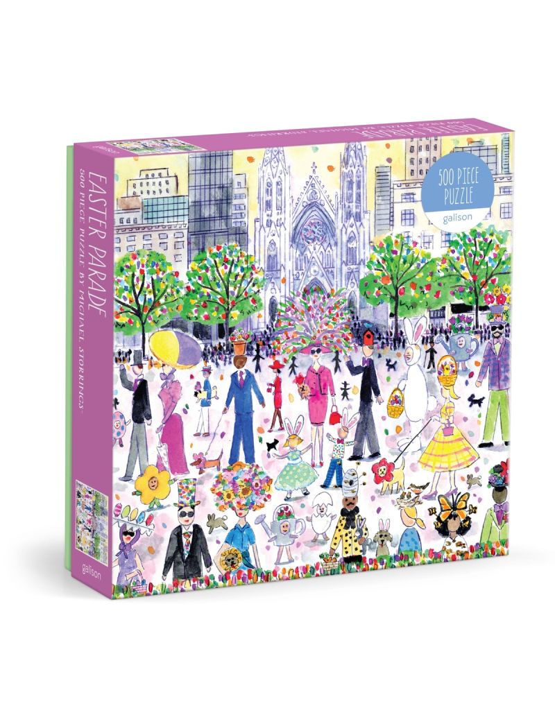 Galison Michael Storrings Easter Parade 500 Piece Puzzle