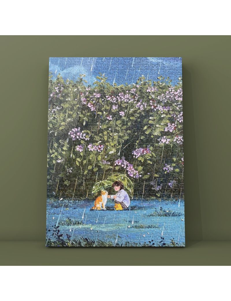 RED SOLO Kitten In The Rain 1000pc