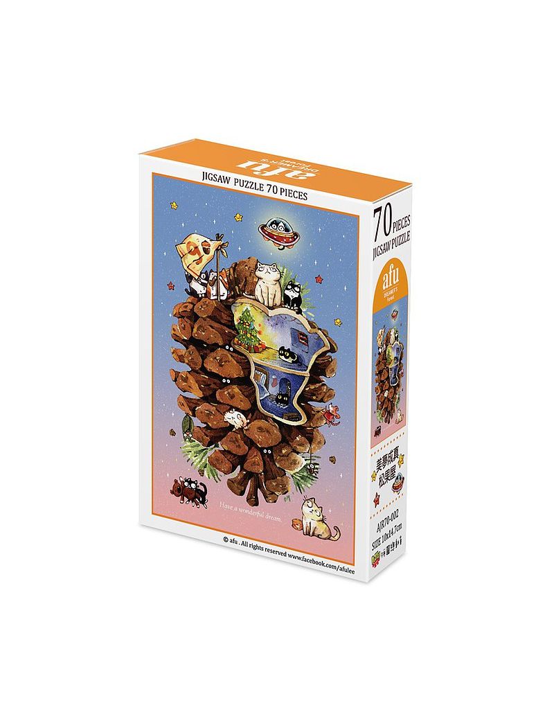 AFU dream come true pinecone house mini puzzle 70pc
