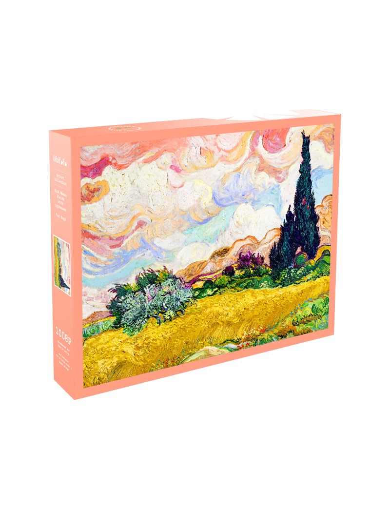 KIBIFUFU Pink Wheat Field And Cypress 1008PC