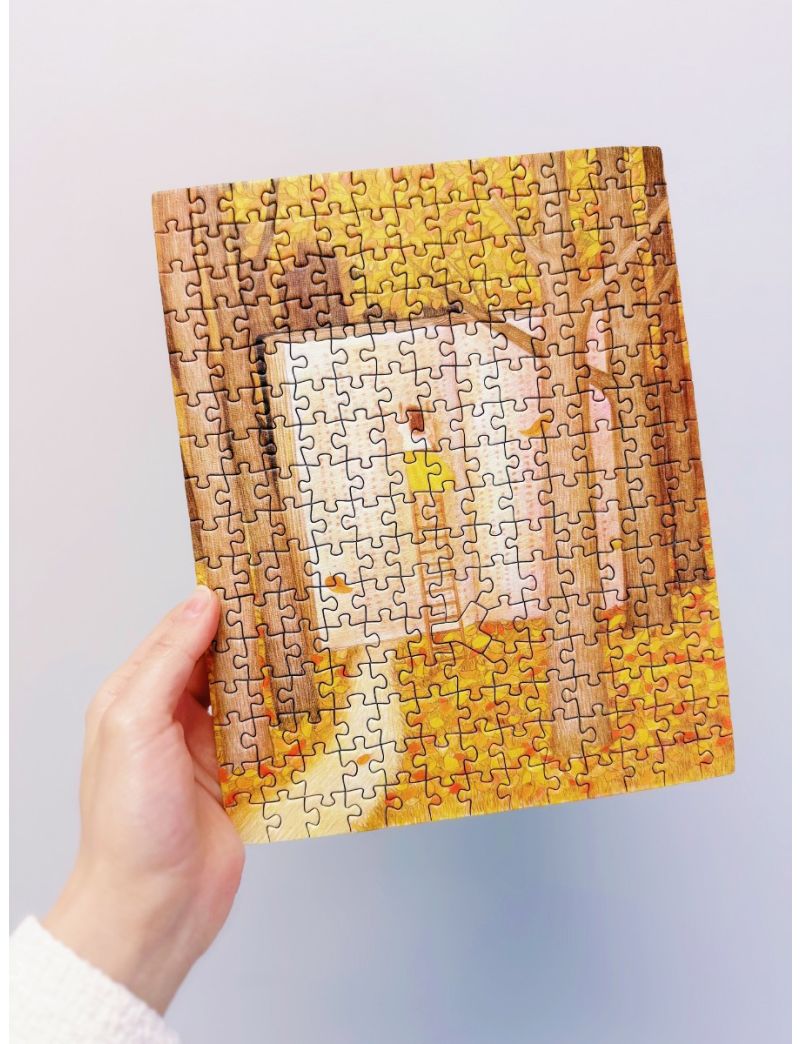 【Finished】Puzzle Go Autumn Reading 208 Pieces-no frame