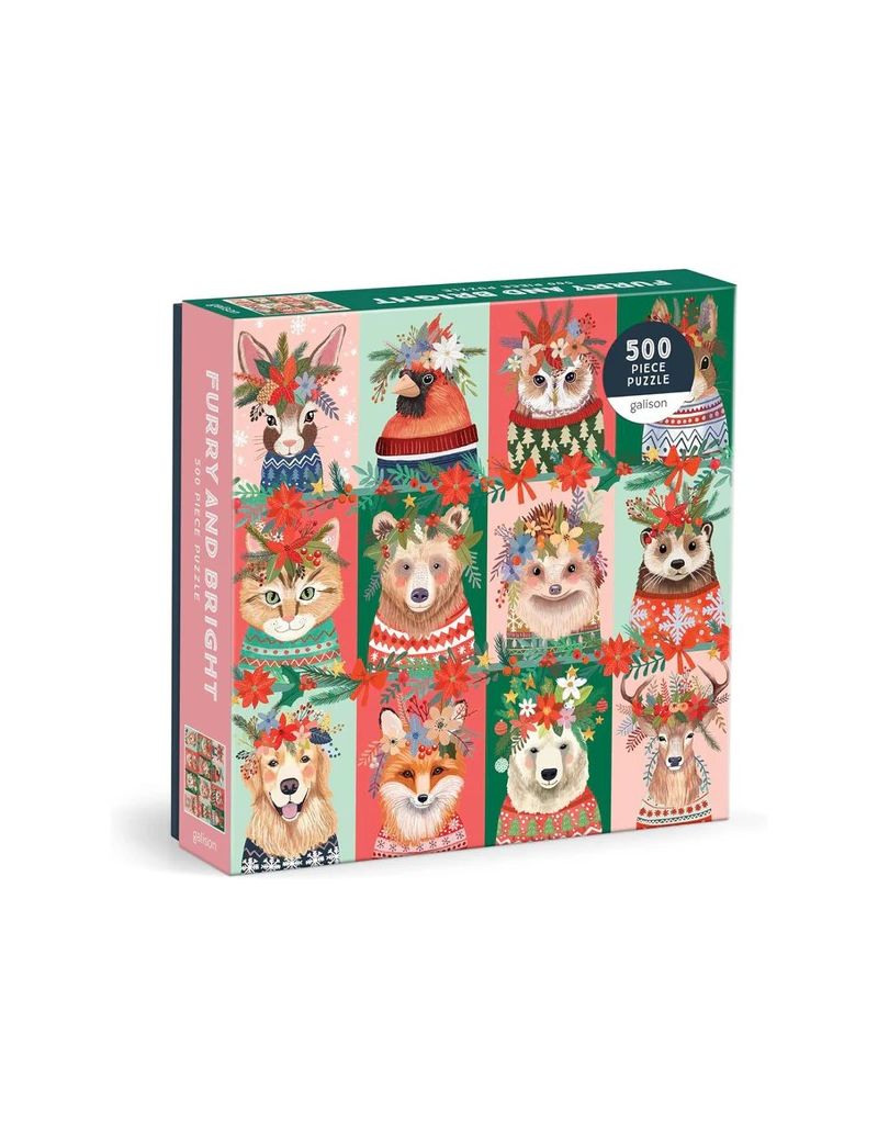 Galison FURRY AND BRIGHT 500 PIECE