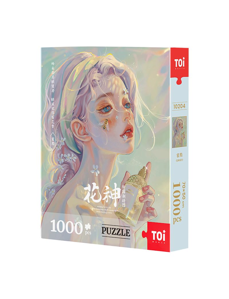 TOI New National Fashion Jigsaw Puzzle - Flower God Series - "Honey Cream" 1000pc
