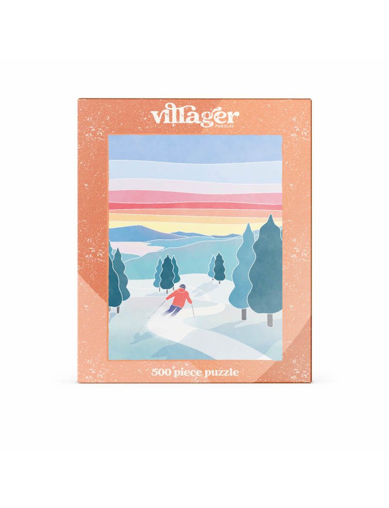 Villager Sunset Ski 500pcs by Maude Gervais