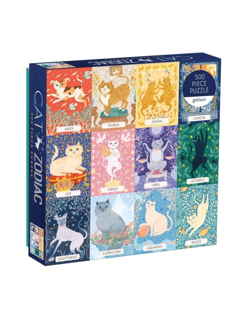 Galison Cat Zodiac 500 Piece Puzzle
