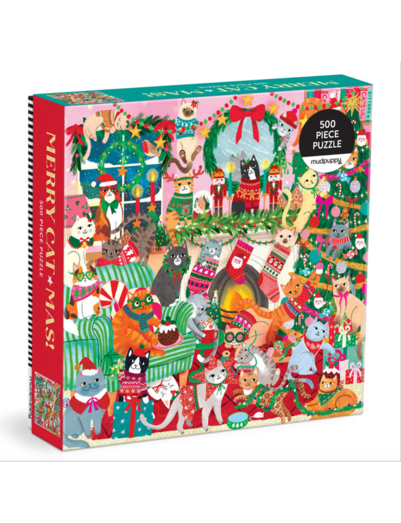Merry Catmas! 500 Piece Family Puzzle