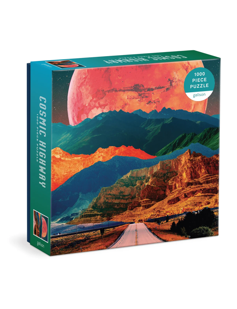 Galison Cosmic Highway 1000 Piece Puzzle in a Square Box
