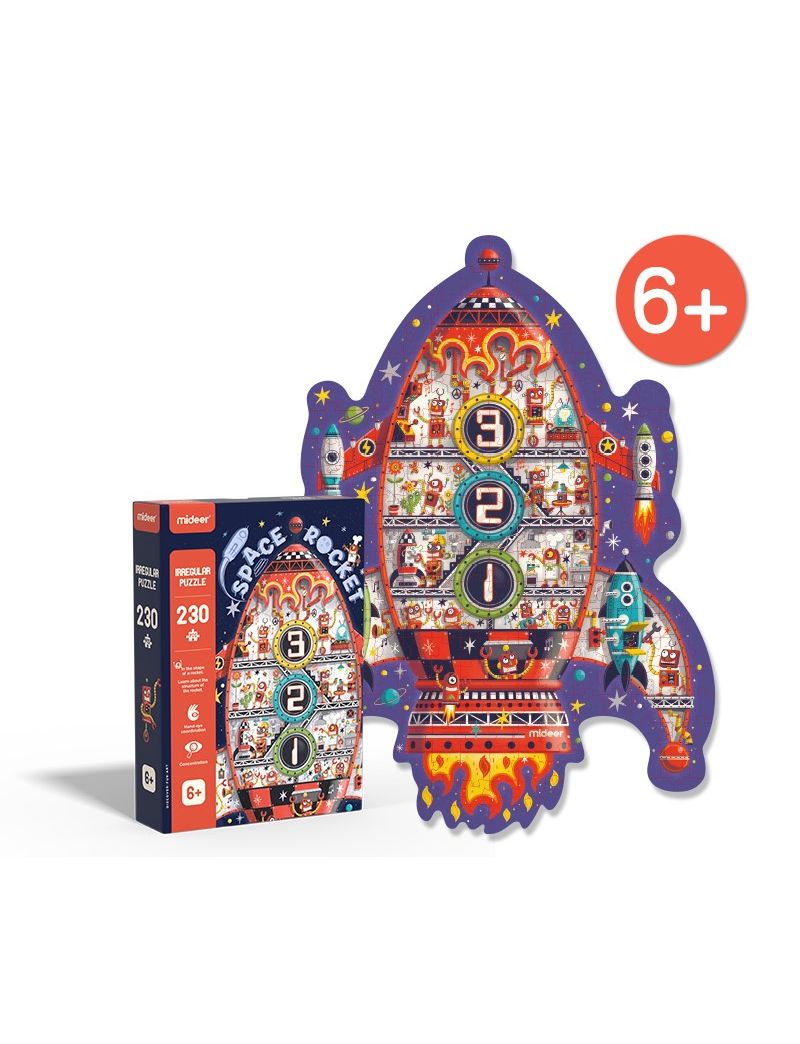 MIDEER Irregular Puzzle - Space Rocket 230pc