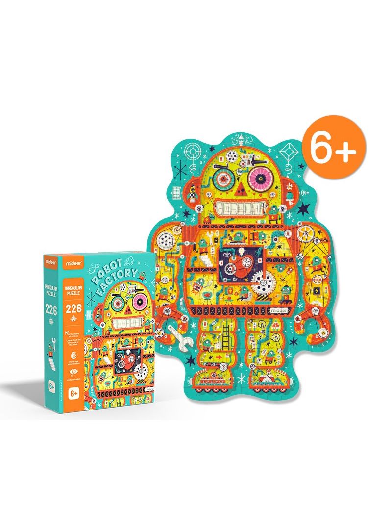MIDEER Irregular Puzzle -Robot Factory 226pc