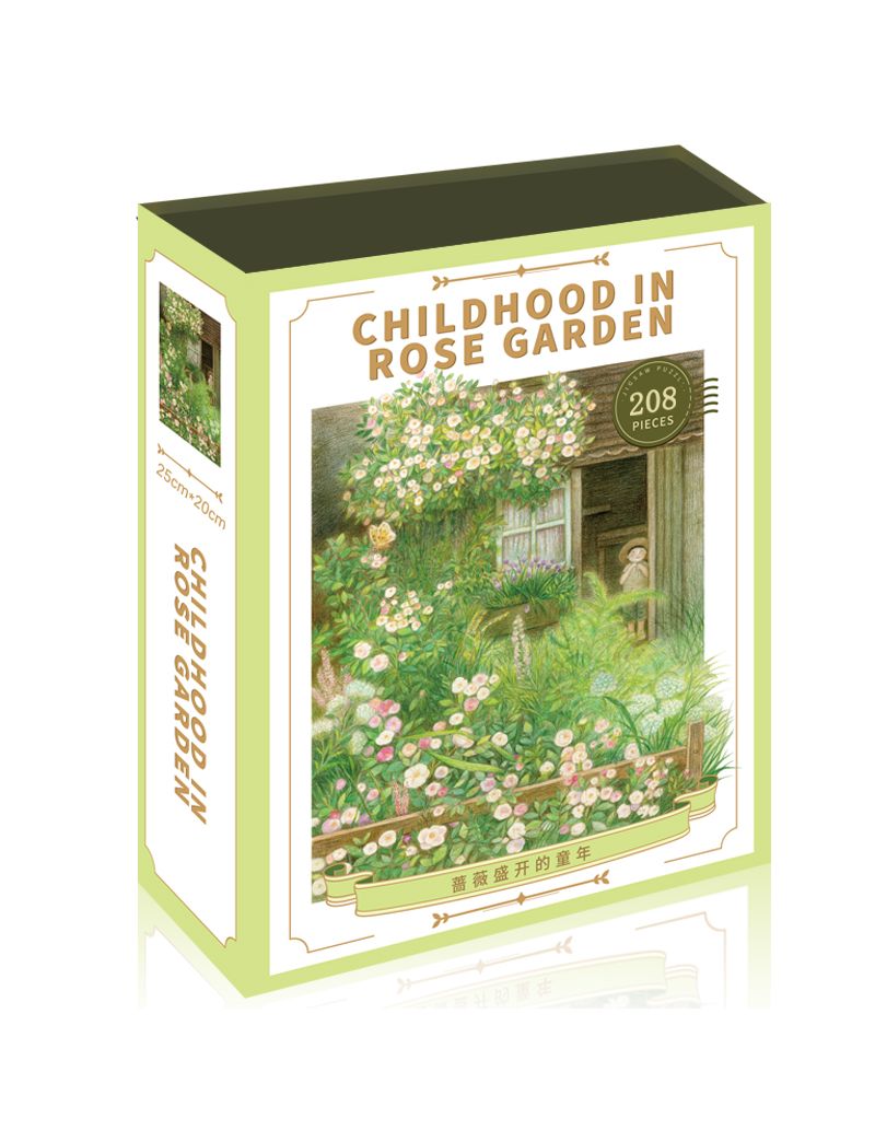 PUZZLEGO Rose Blooming Season 208 Pieces