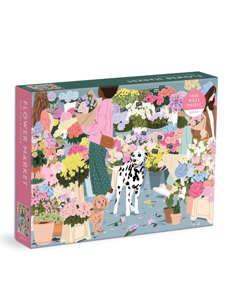 GALISON Flower Market 1000 Piece Puzzle