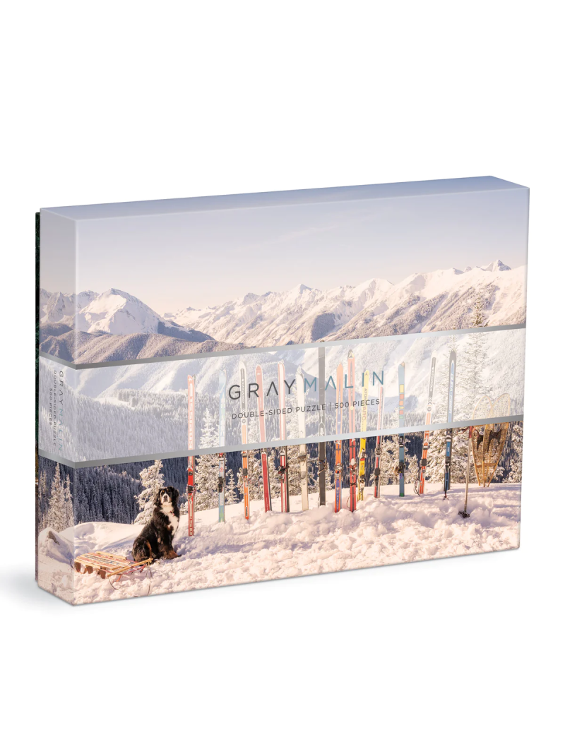 Galison Gray Malin The Winter 500 Piece Double-Sided Puzzle