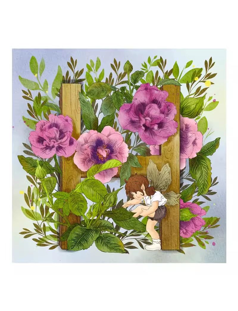 ArtPuzzle Flower Fairy and Letter H C3107 300pcs