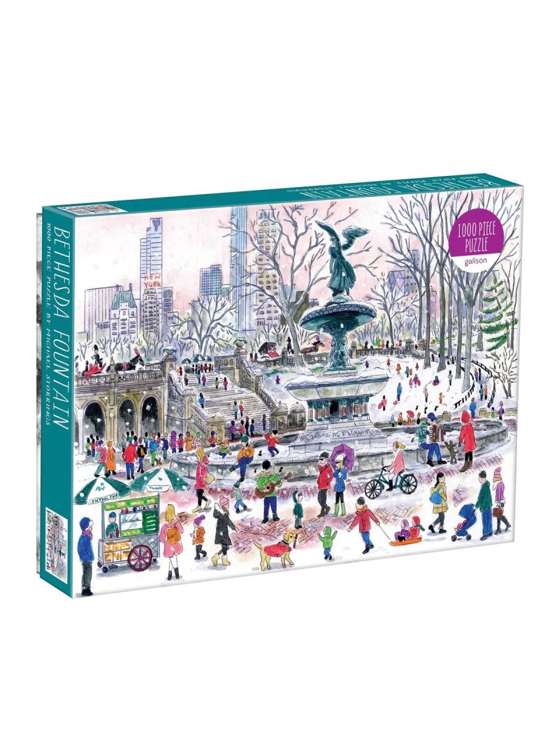 Galison Michael Storrings Bethesda Fountain 1000 Piece Puzzle