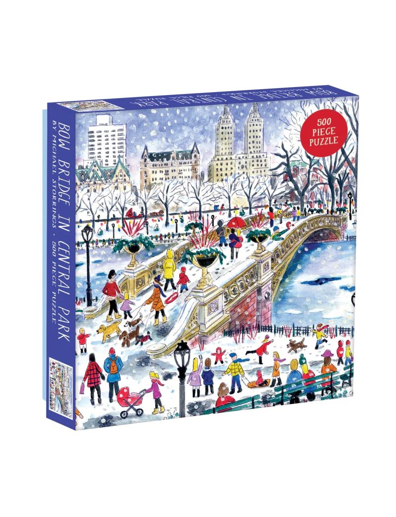 Galison Michael Storrings Bow Bridge in Central Park 500pc Puzzle