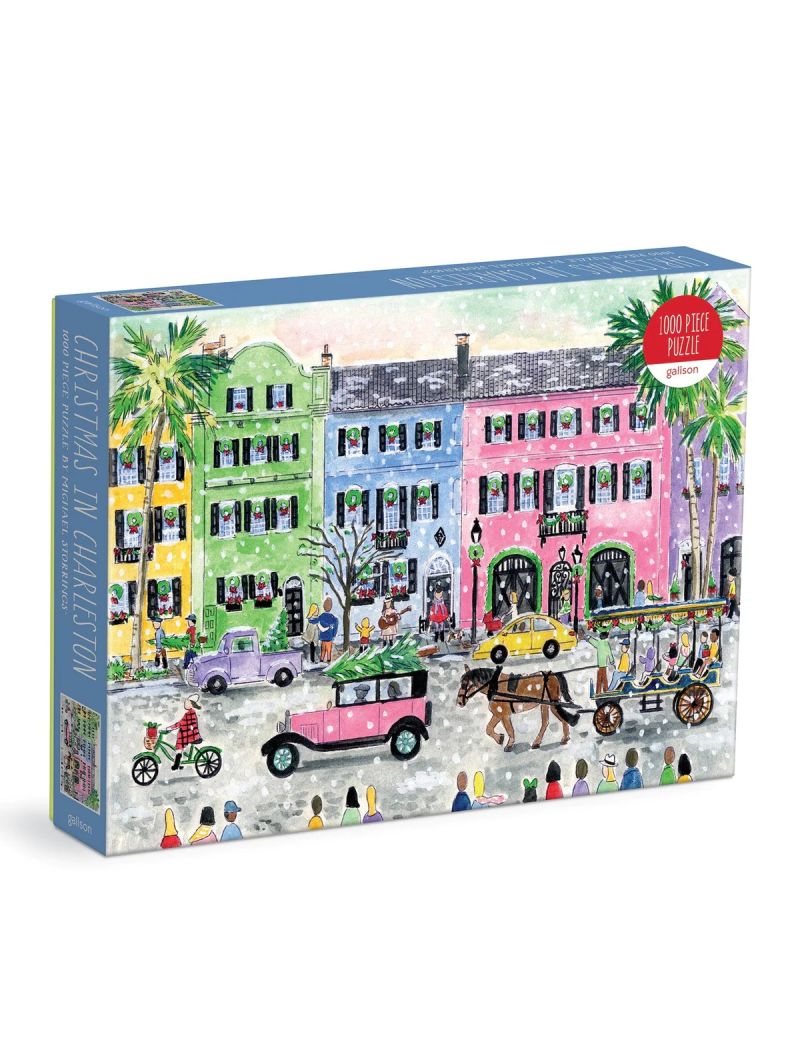 Galison Michael Storrings Christmas in Charleston 1000 Piece Puzzle