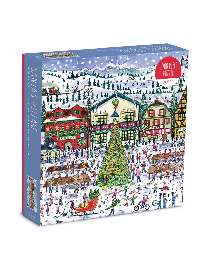 Galison Michael Storrings Santa's Village 1000 Piece Puzzle