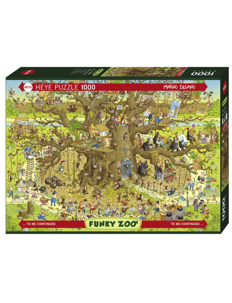 HEYE FUNKY ZOO MONKEY HABITAT 1000PC