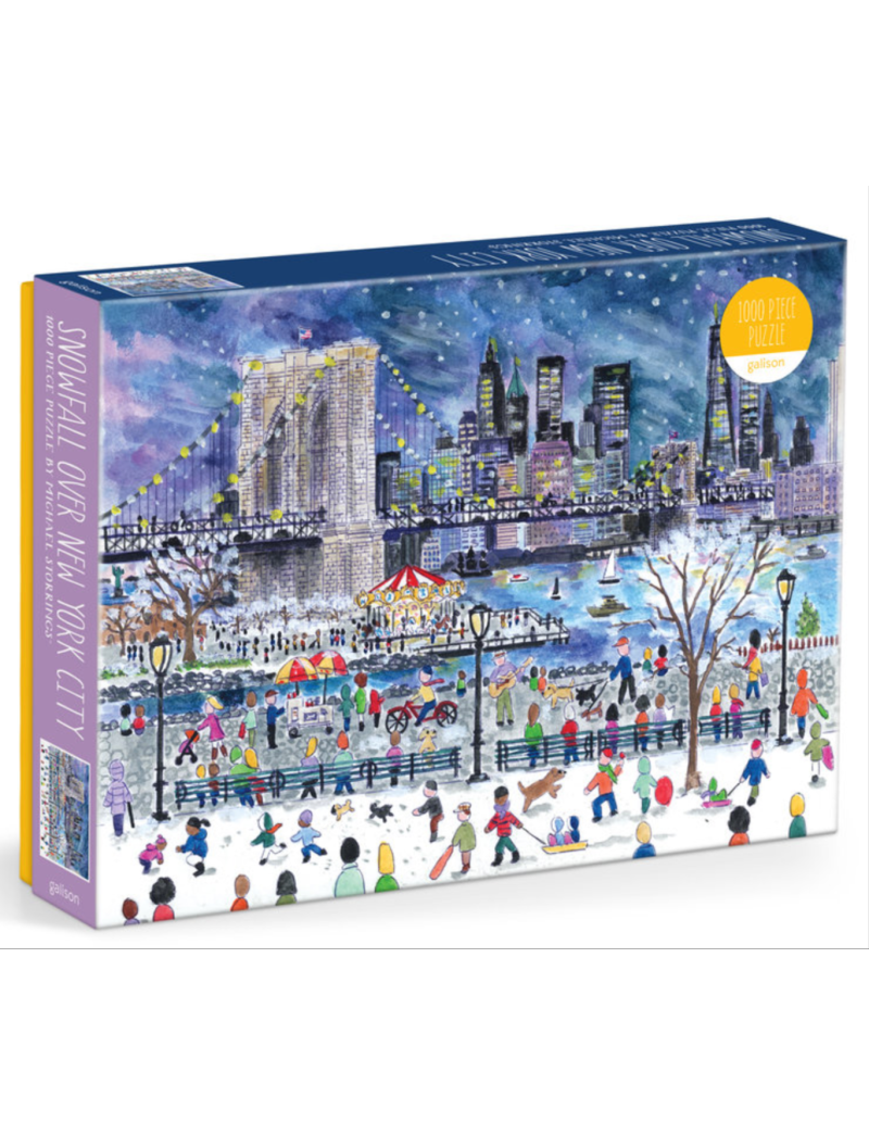 GALISON Michael Storrings Snowfall Over New York City 1000 Piece Puzzle
