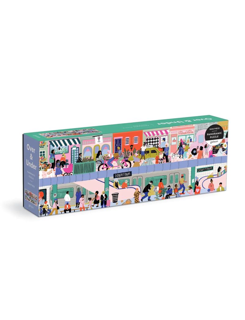 Galison Over & Under 1000 Piece Panoramic Puzzle