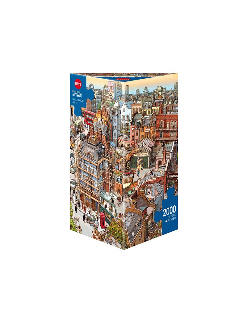 Heye Cartoon im Dreieck Sherlock & Co. 2000pcs