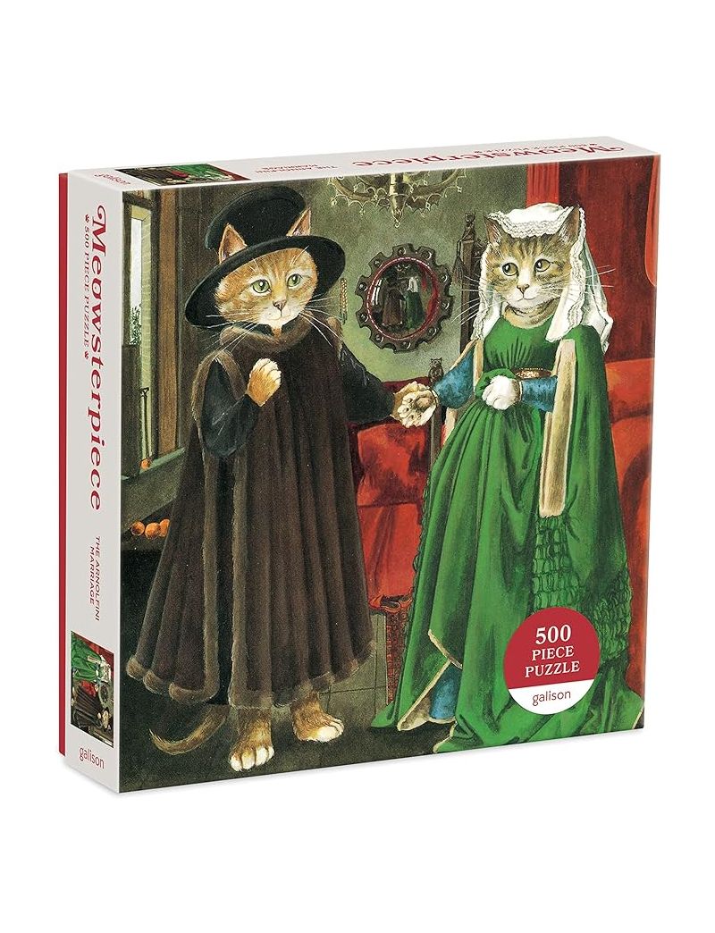 Galison The Arnolfini Marriage Meowsterpiece of Western Art 500 Piece Puzzle