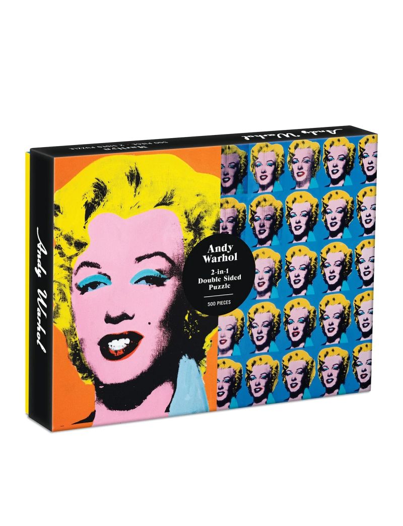 Galison Warhol Marilyn 500 Piece Double Sided Puzzle